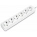 Pikendusjuhe Quattro, 6x 2P+E Schuko 3600W 16A 250VAC, 3m kaabel 3x 1.5mm²